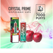 Crystal Prime Disposable Vape Red Apple Ice 7000 Puffs