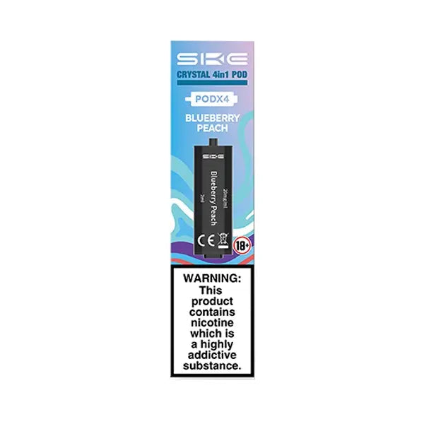 Ske Crystal 4-in-1 Prefilled Blueberry Peach