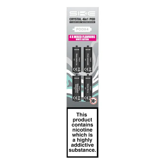 Ske Crystal 4-in-1 Prefilled White Edition Mixed Flavours