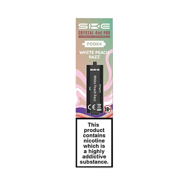 Ske Crystal 4-in-1 Prefilled White Peach Razz