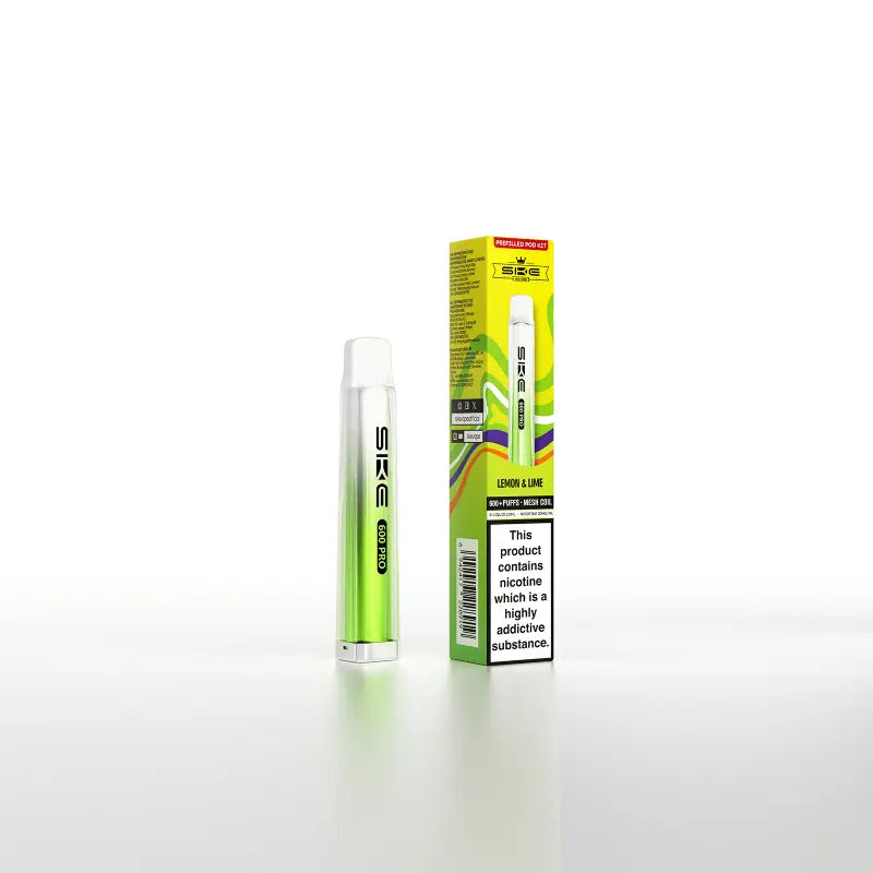 SKE Crystal Bar 600 Pro Lemon Lime Prefilled Vape Pod