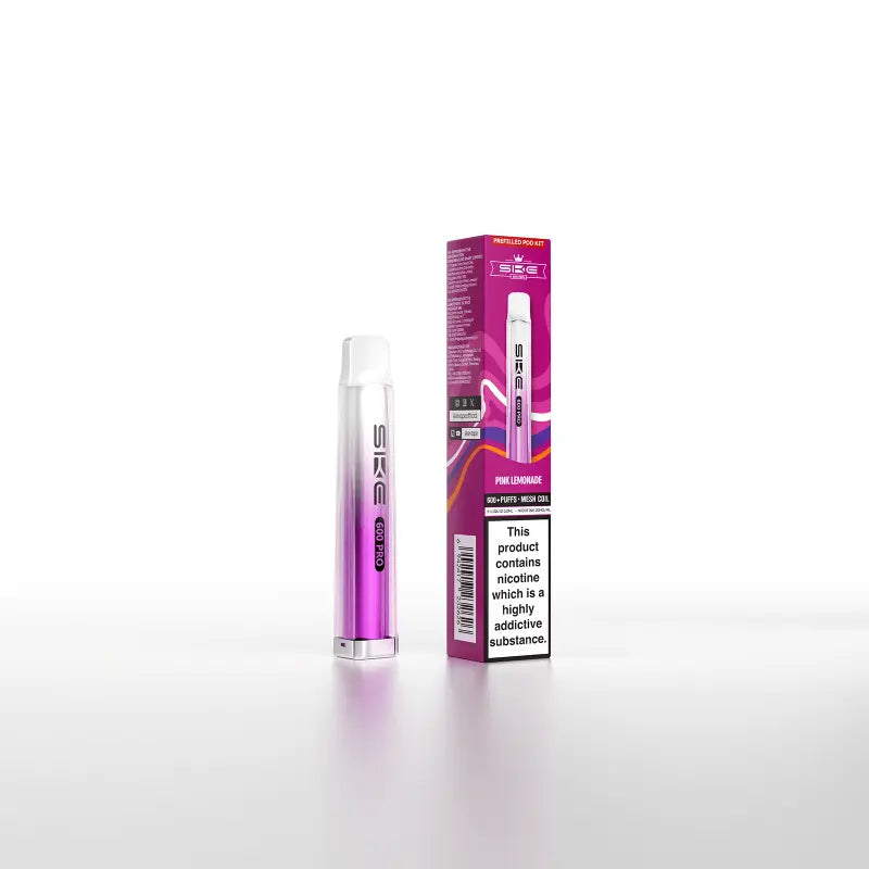 SKE Crystal Bar 600 Pro Pink Lemonade Prefilled Vape Pod
