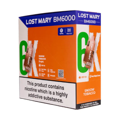 Snoow Tobacco Lost Mary BM6000 Pack of 5