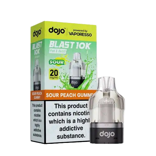 Sour Peach Gummy Dojo Blast 10K Replacement Pods