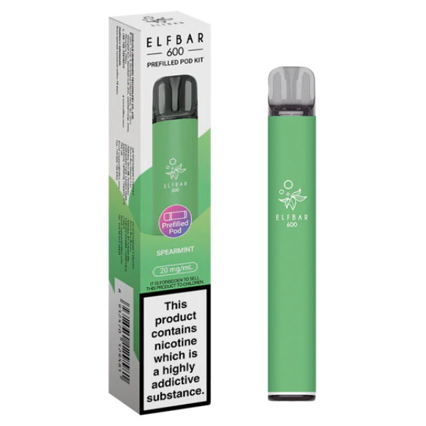 Spearmint Elf Bar 600 Prefilled Pod Kit