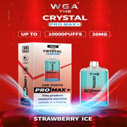 Crystal Pro Max 10000 Strawberry Ice Box of 10