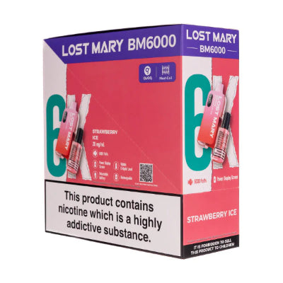 Strawberry Ice Lost Mary BM6000 Pack of 5