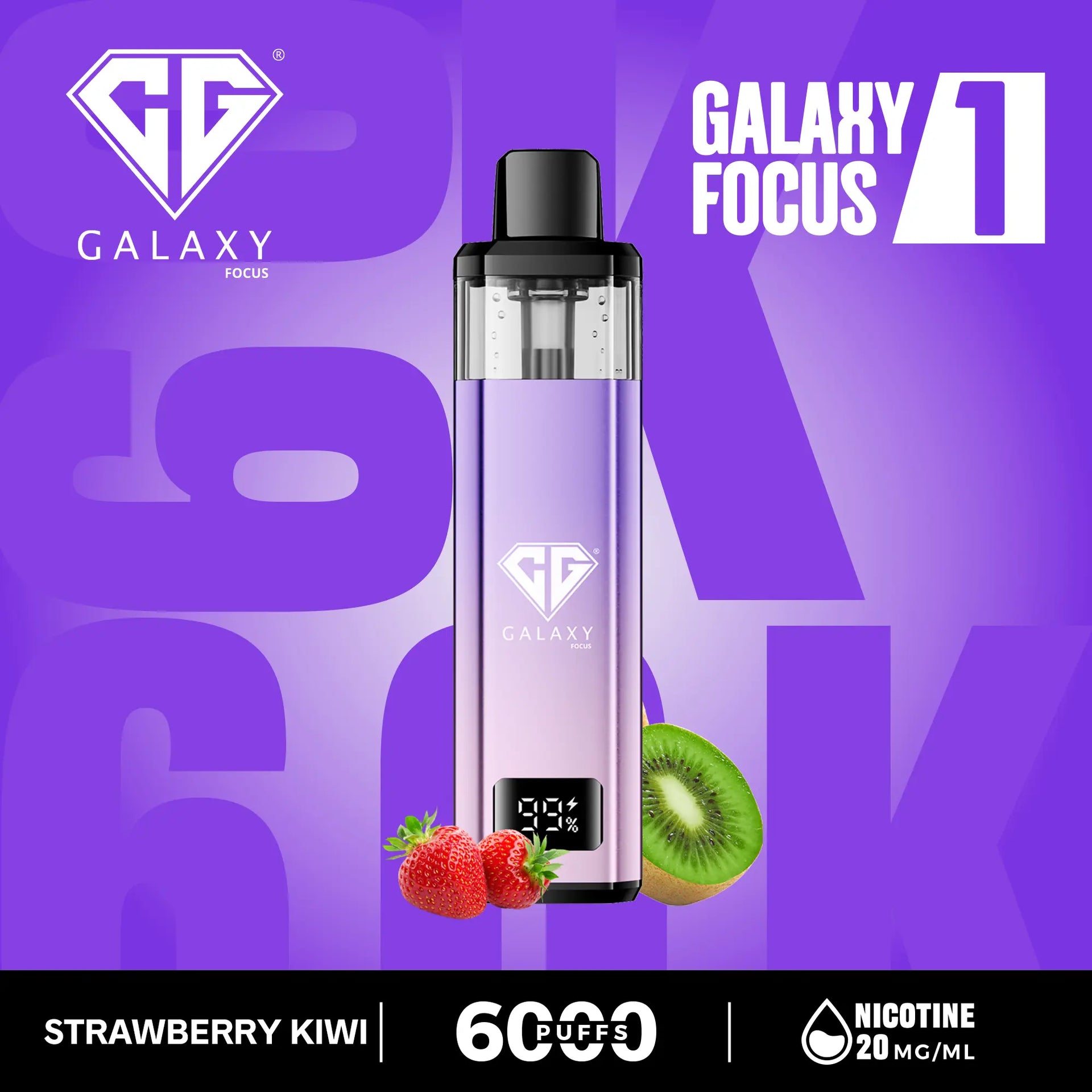 Strawberry Kiwi Crystal Galaxy Focus 6000