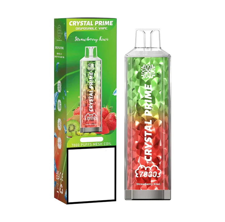 Crystal Prime Disposable Vape Strawberry Kiwi 7000 Puffs