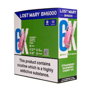 Strawberry Raspberry Cherry Ice Lost Mary BM6000 Pack of 5