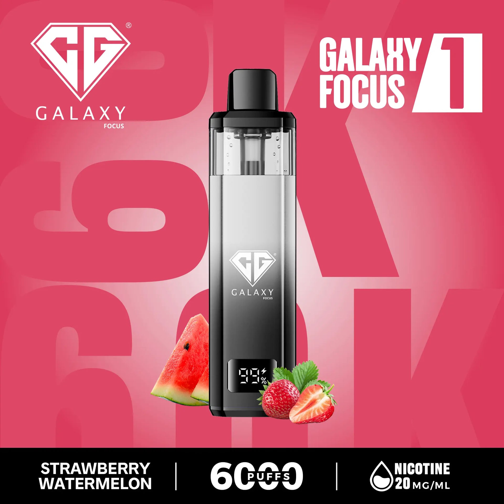 Strawberry Watermelon Crystal Galaxy Focus 6000