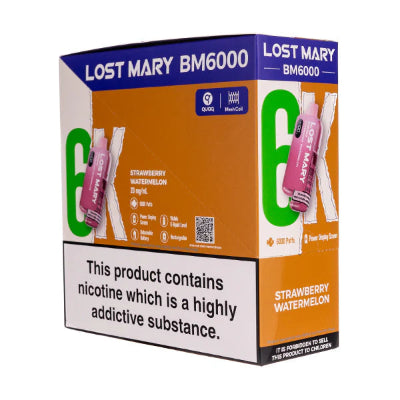Strawberry Watermelon Lost Mary BM6000 Pack of 5
