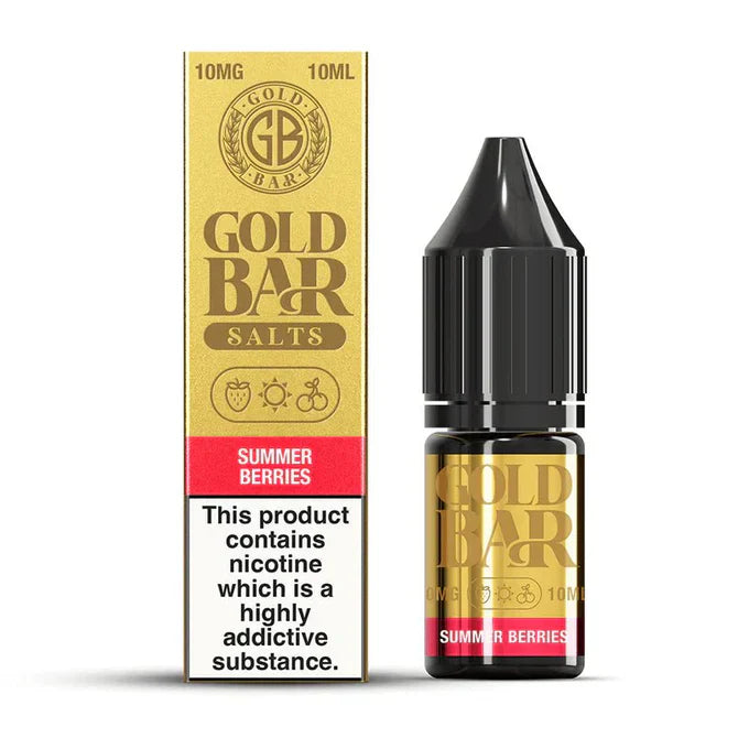 Summer Berries Gold Bar Nic Salts Box Of 10