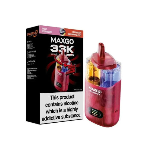 Sweet Strawberry/ Strawberry Raspberry Cherry RELX Maxgo Combo 33000 Puffs