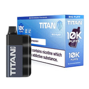 Titan 10K Box of 5 Rechargeable Prefilled Vape Blue Raspberry