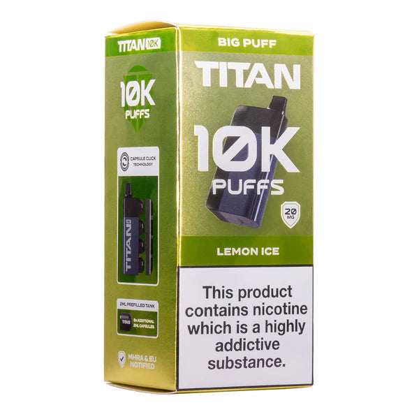 Titan Vape 10K | Rechargeable Prefilled Pod | Shop at 8.99!
