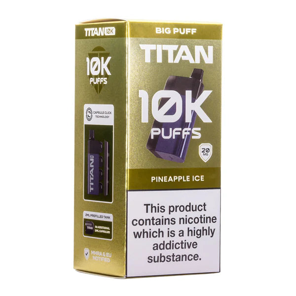 Titan Vape 10K | Rechargeable Prefilled Pod | Shop at 8.99!