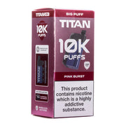 Titan 10K Vape Rechargeable Prefilled Pod Pink Burst