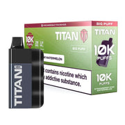 Titan 10K Box of 5 Rechargeable Prefilled Vape Strawberry Kiwi Watermelon