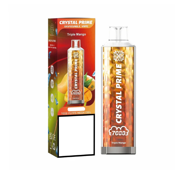 Crystal Prime Disposable Vape Tripple Mango 7000 Puffs