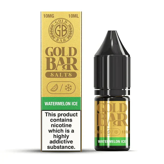 gold bar vape box of 10 cheap Gold Bar Nic Salts 10ml E-Liquids Box of 10