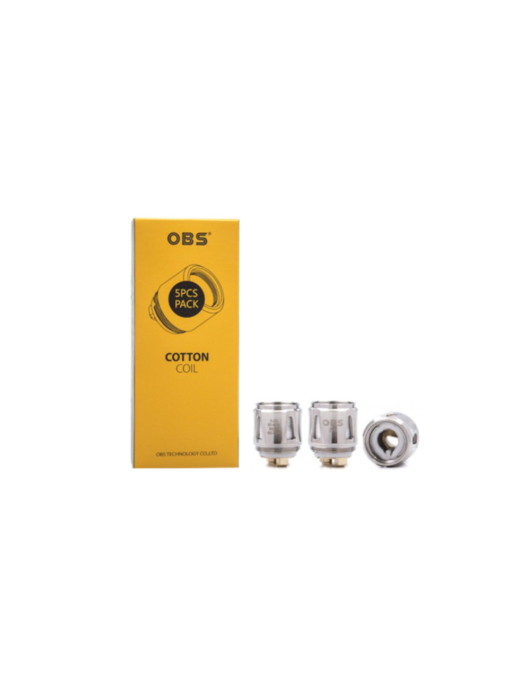 OBS Replacement Cotton Coils Mini Cube Kit S1 or N1 Atomizer Pk 5 - Vape Store UK | Online Vape Shop | Disposable Vape Store | Ecig UK