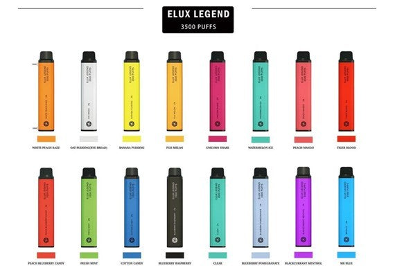 Elux Legend 3500 Puffs 0MG (Nicotine-Free Vape): Best Price Available