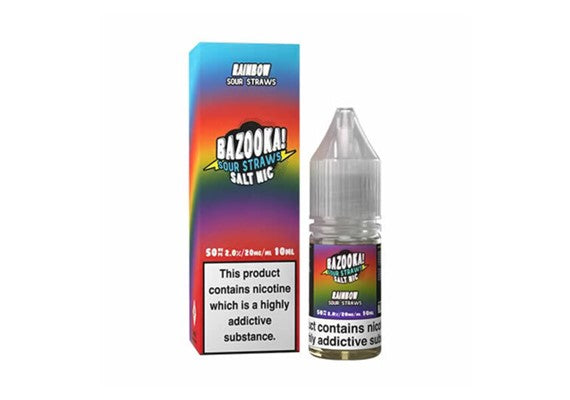 RAINBOW (SOUR STRAWS) 10ML NIC SALT BAZOOKA - Vape Store UK | Online Vape Shop | Disposable Vape Store | Ecig UK