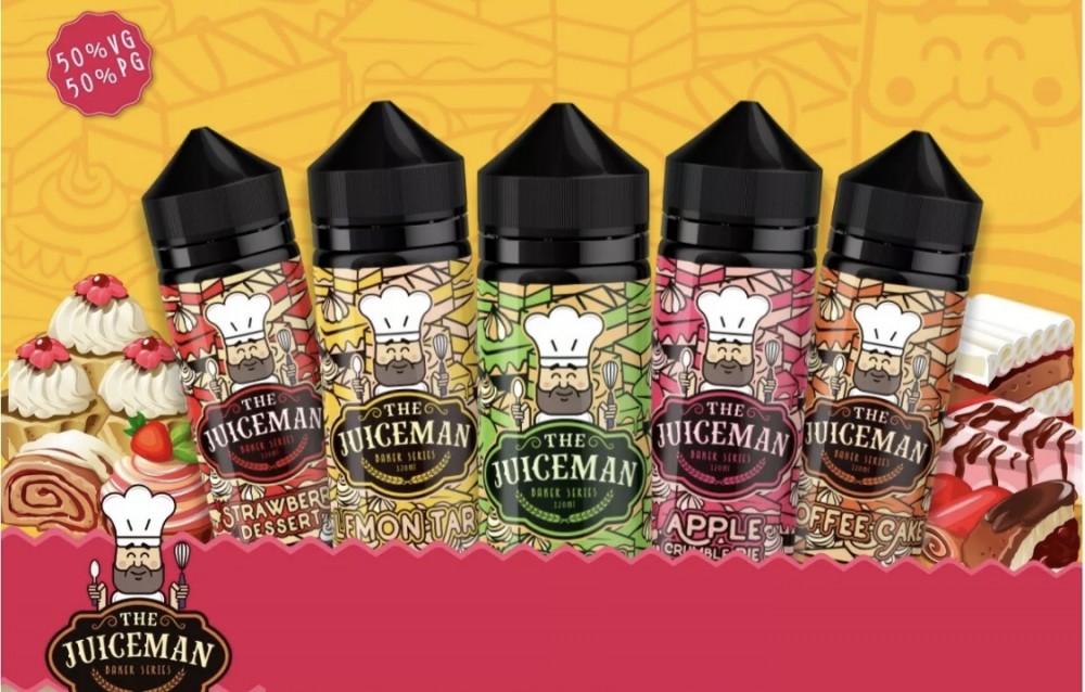 The Juiceman Baker E Liquid 50/50 VG/PG £7.90 - Vape Store UK | Online Vape Shop | Disposable Vape Store | Ecig UK