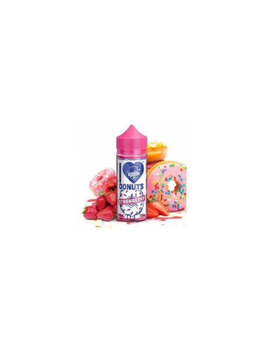 I LOVE DONUTS STRAWBERRY 80ML E-LIQUID BY MAD HATTER MIX SERIES - Vape Store UK | Online Vape Shop | Disposable Vape Store | Ecig UK