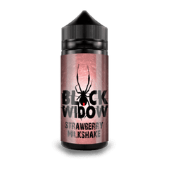 STRAWBERRY MILKSHAKE 100ML E LIQUID BLACK WIDOW