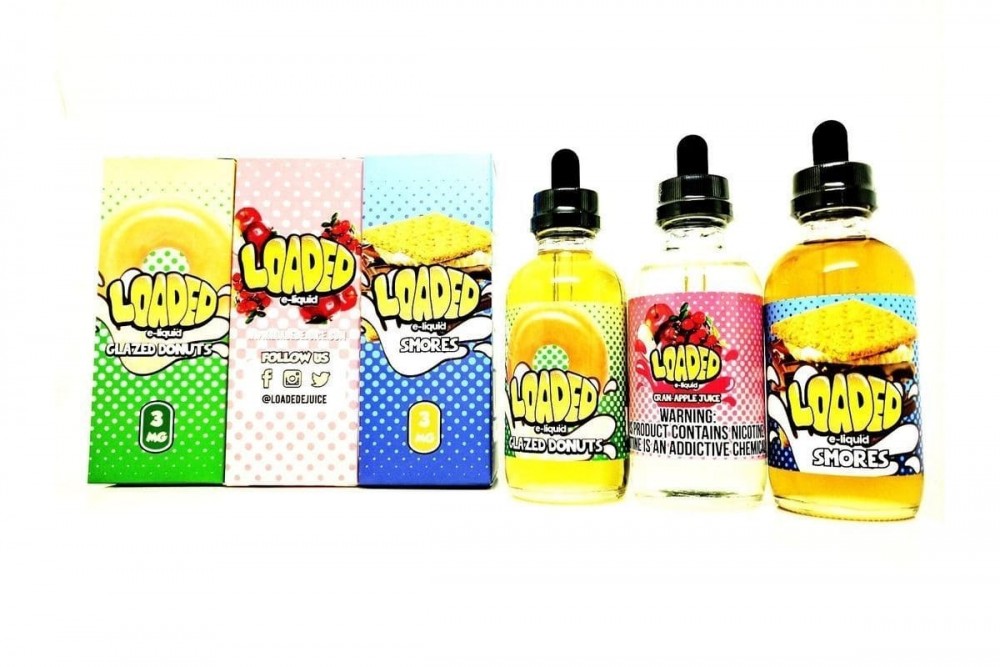 Loaded-Glazed-Donuts-Smores-CranApple 12x10 ml-E-Liquid-Juice-Vape All Flavours - Vapkituk