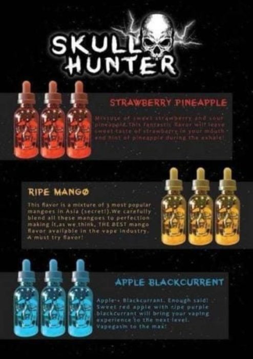 SKULL HUNTER E LIQUID E JUICE 50ML HIGH VG SUB OHM CLOUD NICSHOT - Vape Store UK | Online Vape Shop | Disposable Vape Store | Ecig UK