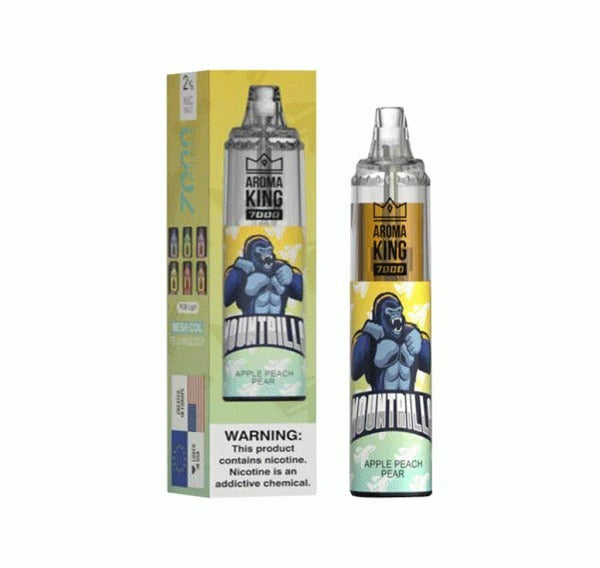 AROMA KING 7000 DISPOSABLE POD KIT APPLE PEACH PEAR