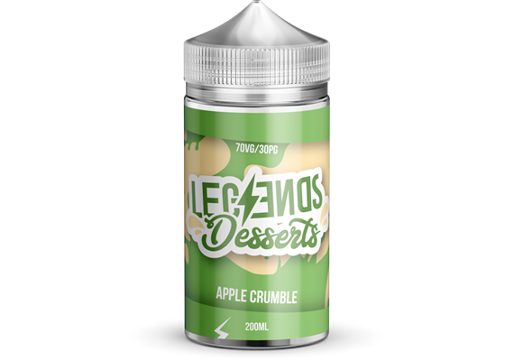 APPLE CRUMBLE (DESSERTS) 200ML E LIQUID BY LEGENDS PGVG 30/70