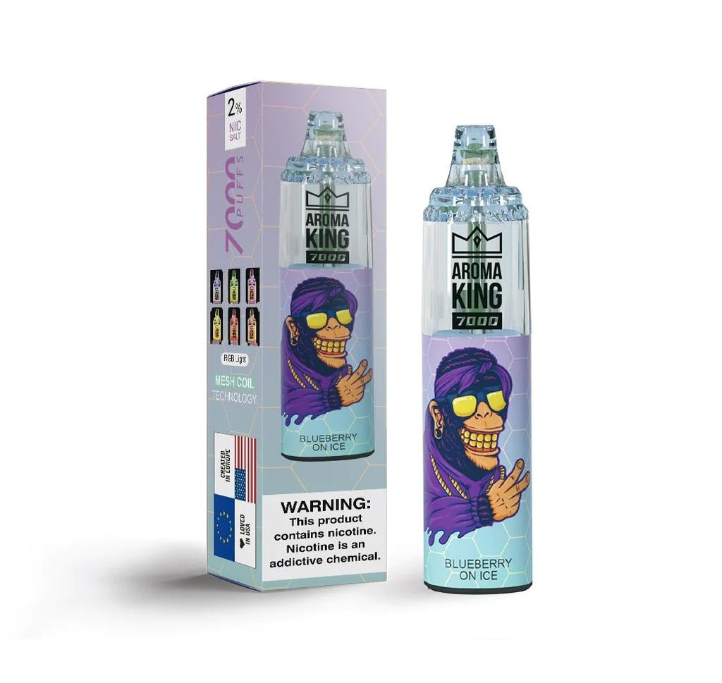 AROMA KING 7000 DISPOSABLE BLUEBERRY ON ICE