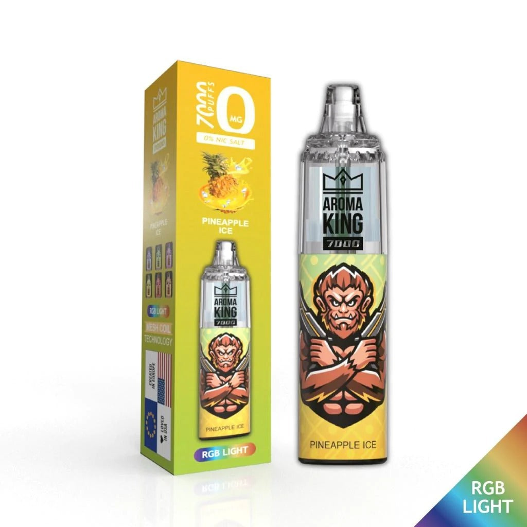 AROMA KING 7000 DISPOSABLE POD KIT PINE APPLE ICE