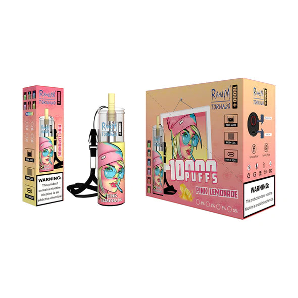 Randm Tornado 10000 Plus Pink Lemonade Disposable Bar