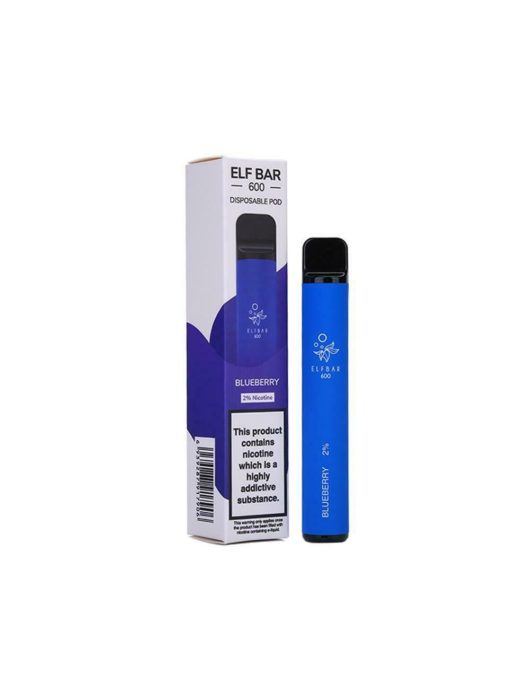blueberry Elf bar vape 600 puffs 