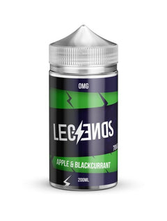 Apple & Blackcurrant Vape Juice By Legends E-Liquid 0mg 200ml 70/30