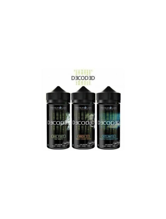 Decoded Premium Vape E-Liquid E Juice High 75%VG 100ml 0mg/ml No nicotine liquid - Vape Store UK | Online Vape Shop | Disposable Vape Store | Ecig UK