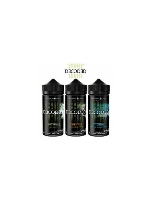 Decoded Premium Vape E-Liquid E Juice High 75%VG 100ml 0mg/ml No nicotine liquid - Vape Store UK | Online Vape Shop | Disposable Vape Store | Ecig UK