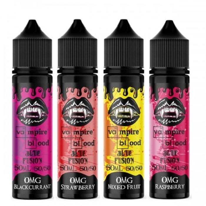 VAMPIRE BLOOD BLUE FUSION £8.90 50ML 50/50 - Vape Store UK | Online Vape Shop | Disposable Vape Store | Ecig UK