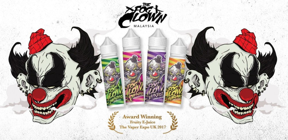 The Fog Clown Premium Malaysian E Liquid 60ml 0mg 3mg Max VG Vape Juice UK Stock - Vapkituk