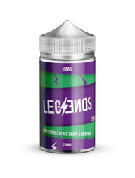 Red Berries Black Grape & Menthol Vape Juice By Legends E-Liquid 0mg 200ml 70/30 - Vape Store UK | Online Vape Shop | Disposable Vape Store | Ecig UK