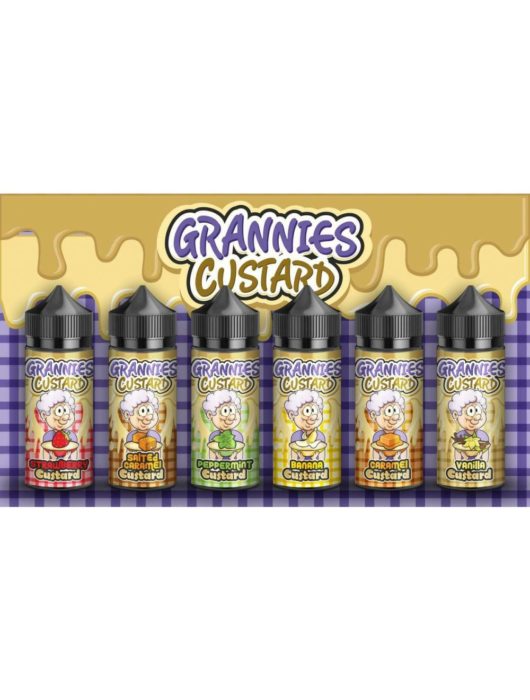 Grannies custard Vape Liquid 100ml Vape Juice 0mg 70vg30pg Premium Vape E Liquid - Vape Store UK | Online Vape Shop | Disposable Vape Store | Ecig UK