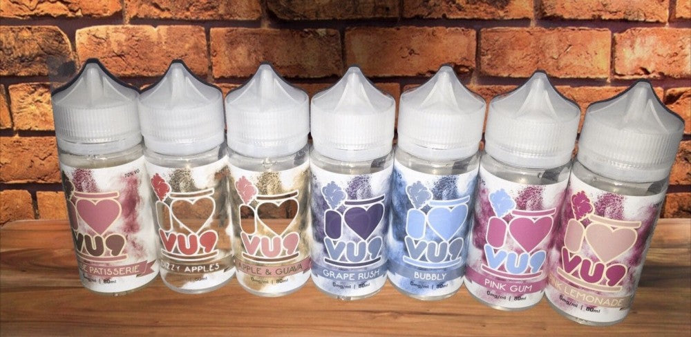 VU9 JUICE LAUNCHES NEW RANGE IN 7 FLAVOURS AS I ❤️VU9 IN 80ML SHORTFILL+2 SHOTS - Vapkituk