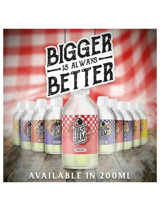 E-Cig E Liquid 200ml Just Jam Vape Juice 80/20 Short Fill 0mg Sub Ohm - Vape Store UK | Online Vape Shop | Disposable Vape Store | Ecig UK