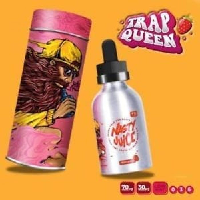Nasty Juice 50ml Low Mint 70/30 ECig Liquid Trap Queen, Green Ape 3MG Clearance - Vapkituk