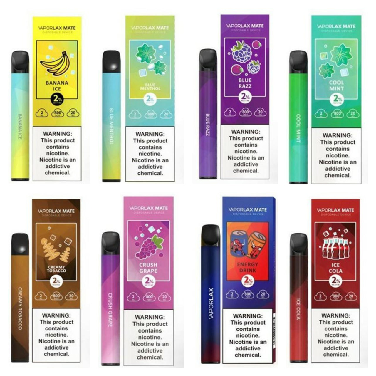 vaporlax 800 puffs disposable